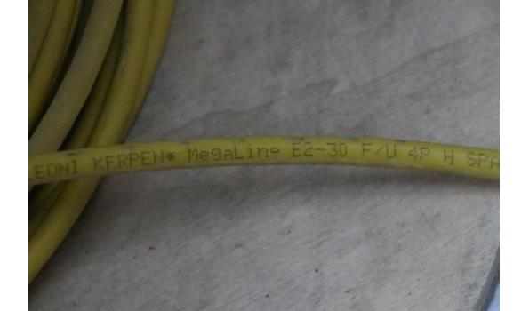 3 aangebroken haspels div IT-kabel, wo UTP